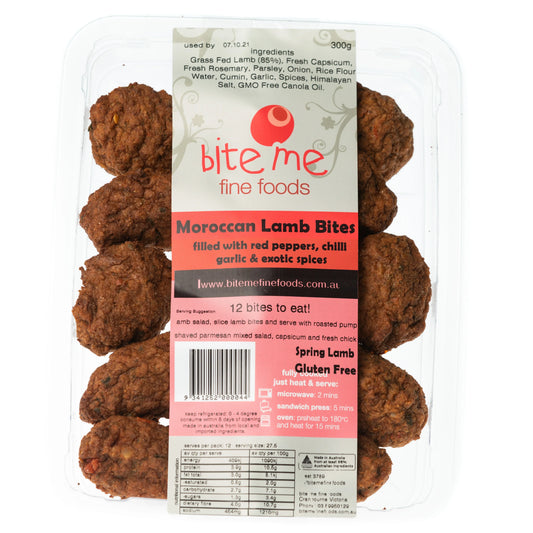 Bite Me Fine Foods Moroccan Lamb Bites 300g