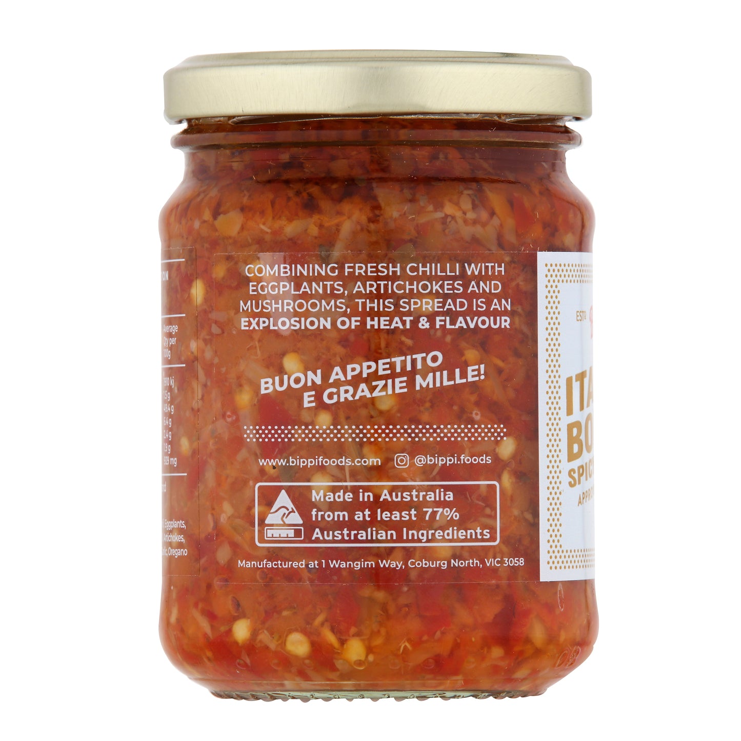 Bippi Italian Bomba Spicy Spread 240g