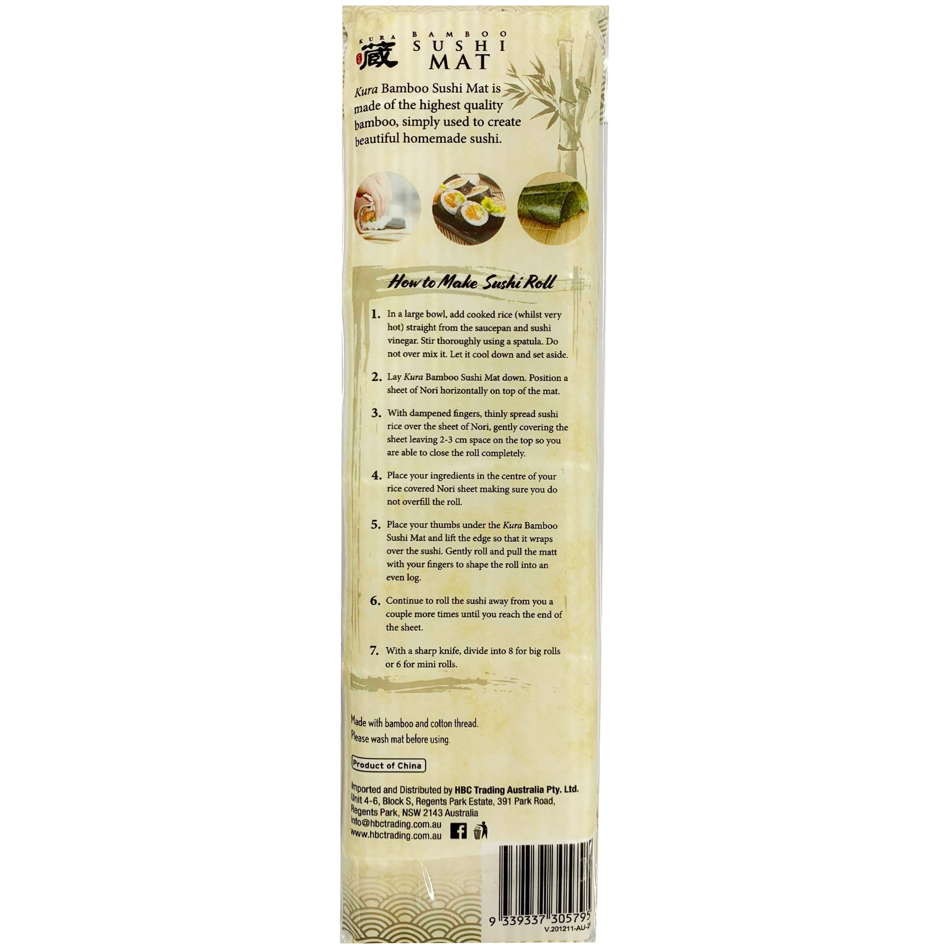 Kura Bamboo Sushi Mat | Harris Farm Online