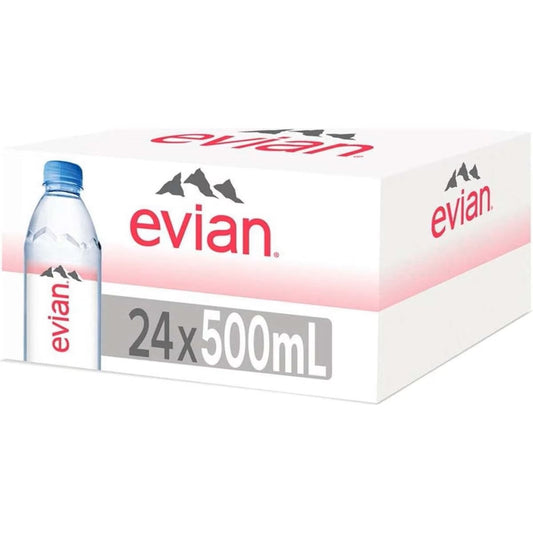 Evian Natural Mineral Water Case 24 x 500ml