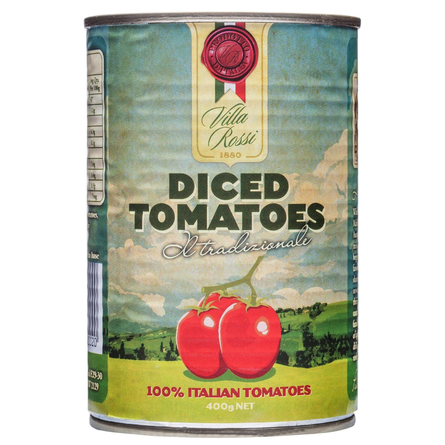 Villa Rossi Diced Tomatoes 400g , Grocery-Can Veg - HFM, Harris Farm Markets
 - 1