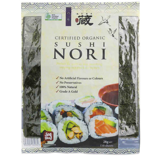 Kura Organic Sushi Nori | Harris Farm Online