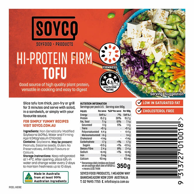 Soyco Hi-Protein Firm Tofu | Harris Farm Online