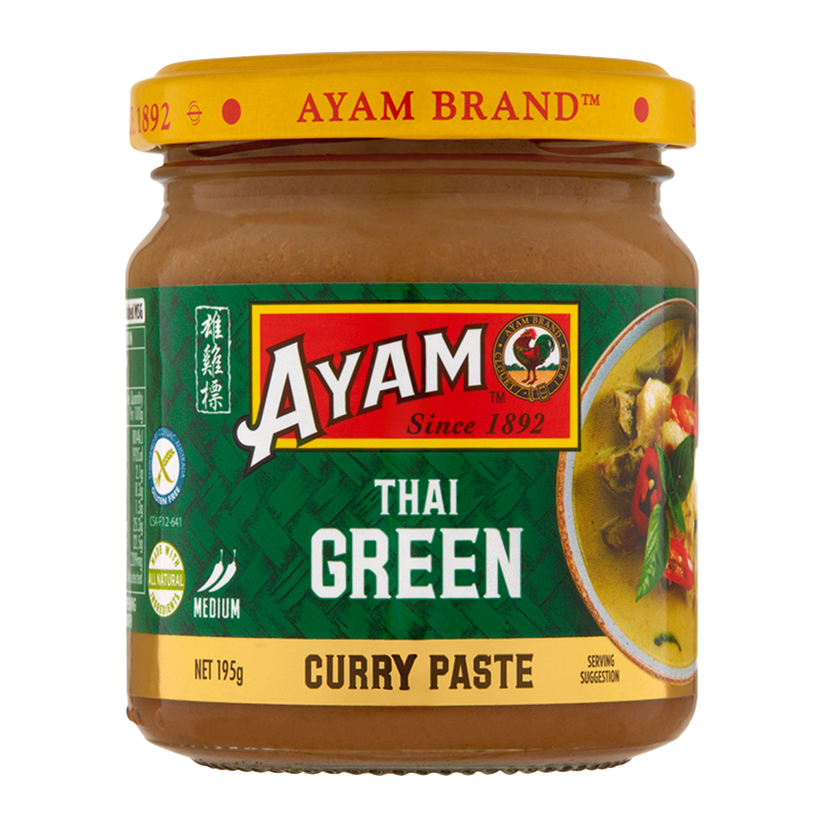 Ayam Thai Green Curry Paste 195g