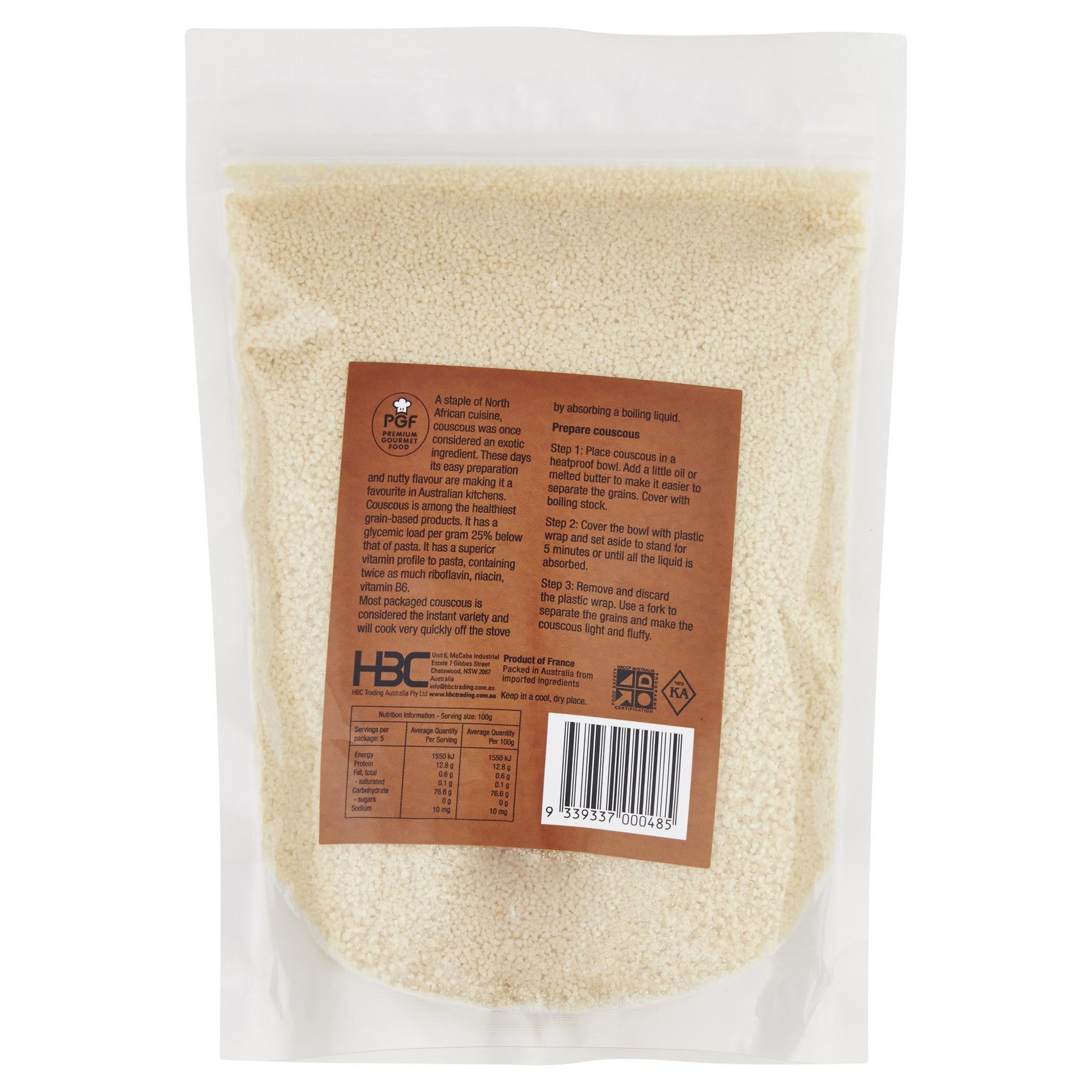 Chefs Choice French Couscous 500g , Grocery-Quinoa/Noodle - HFM, Harris Farm Markets
 - 2