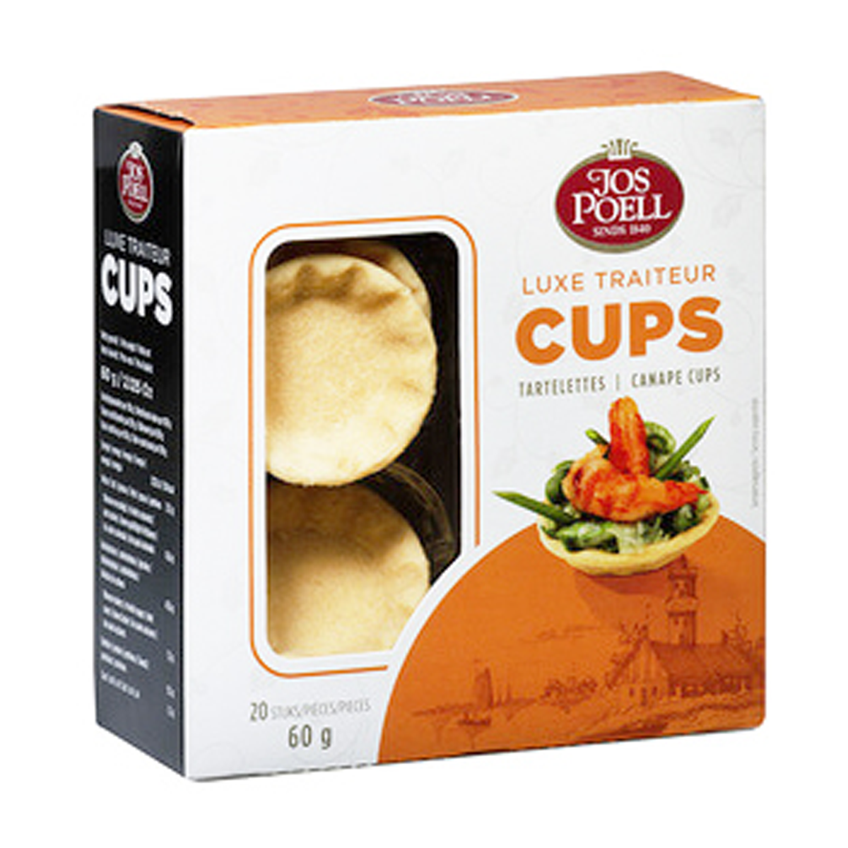 Jos Poell Canape Cups x20 60g