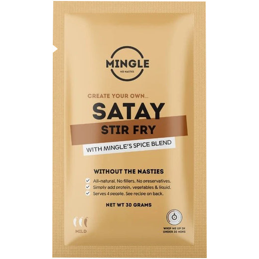 Mingle Satay Stir Fry Seasoning | Harris Farm Online