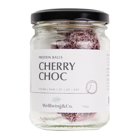 Wellbeing and Co Cherry Chocolate Protein Balls 108g