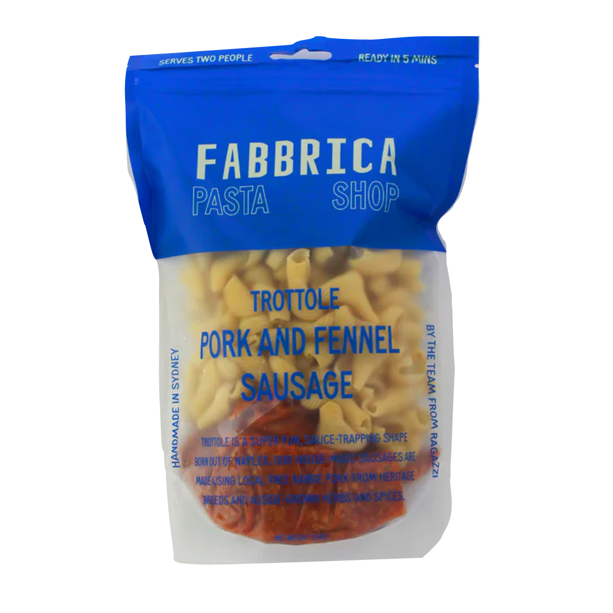 Fabbrica Pasta Trottole Pork and Fennel Sausage Pasta 550g