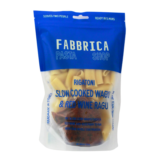 Fabbrica Pasta Rigatoni Slow Cooked Wagyu Beef Ragu 550g