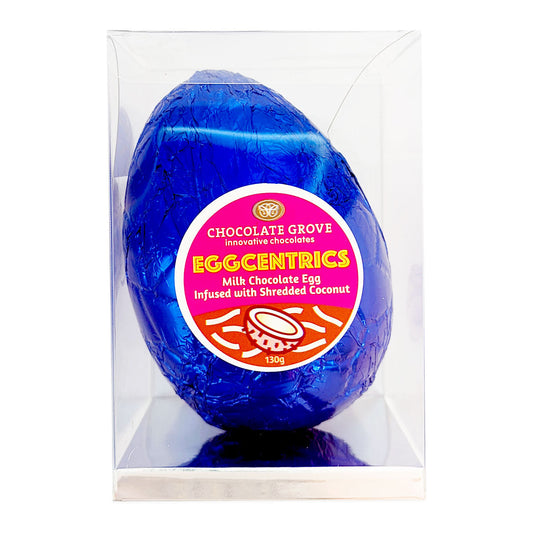 Chocolate Grove Milk Chocolate Coconut Egg 130g | Harris Farm Online 