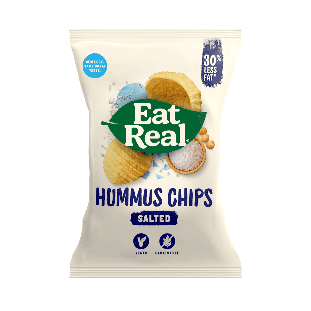 Eat Real Vegan Hummus Chips Sea Salt 135g