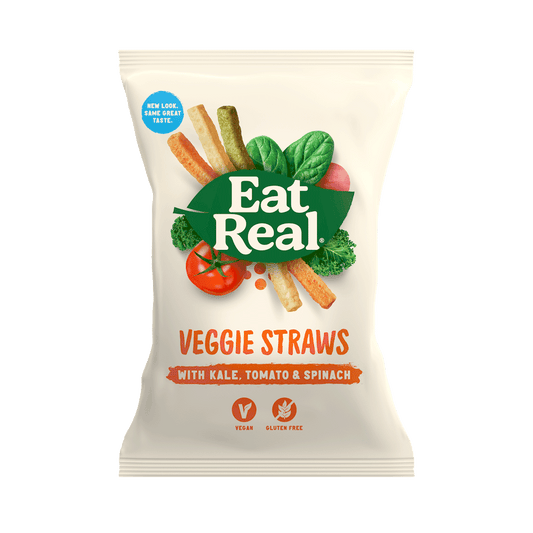 Eat Real Vegan Veggie Straws Kale, Tomato, Spinach and Potato 113g