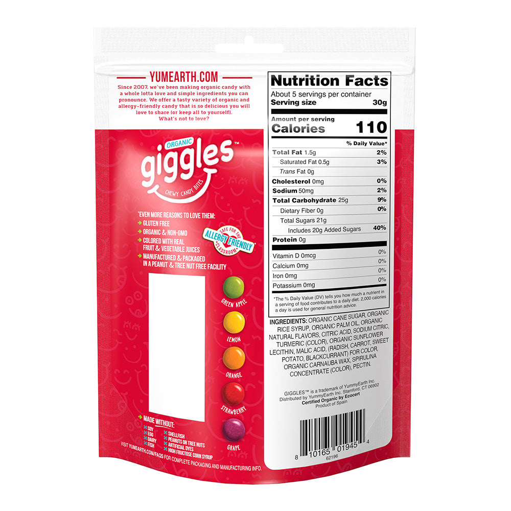 YumEarth Organic Giggles 142g