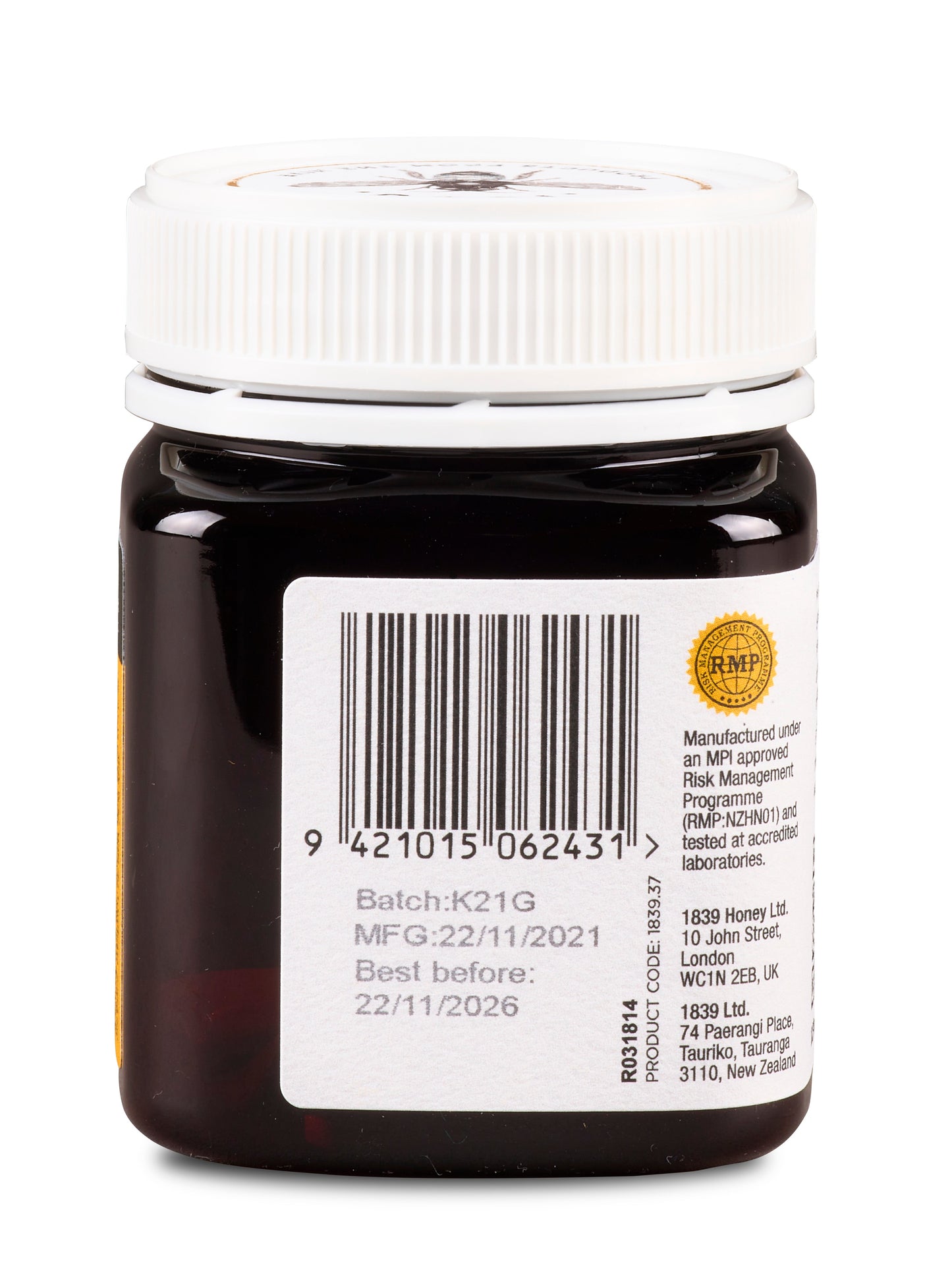 1839 Manuka Honey MGO 40+ 250g