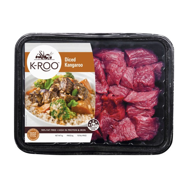 K-Roo Diced Kangaroo 500g