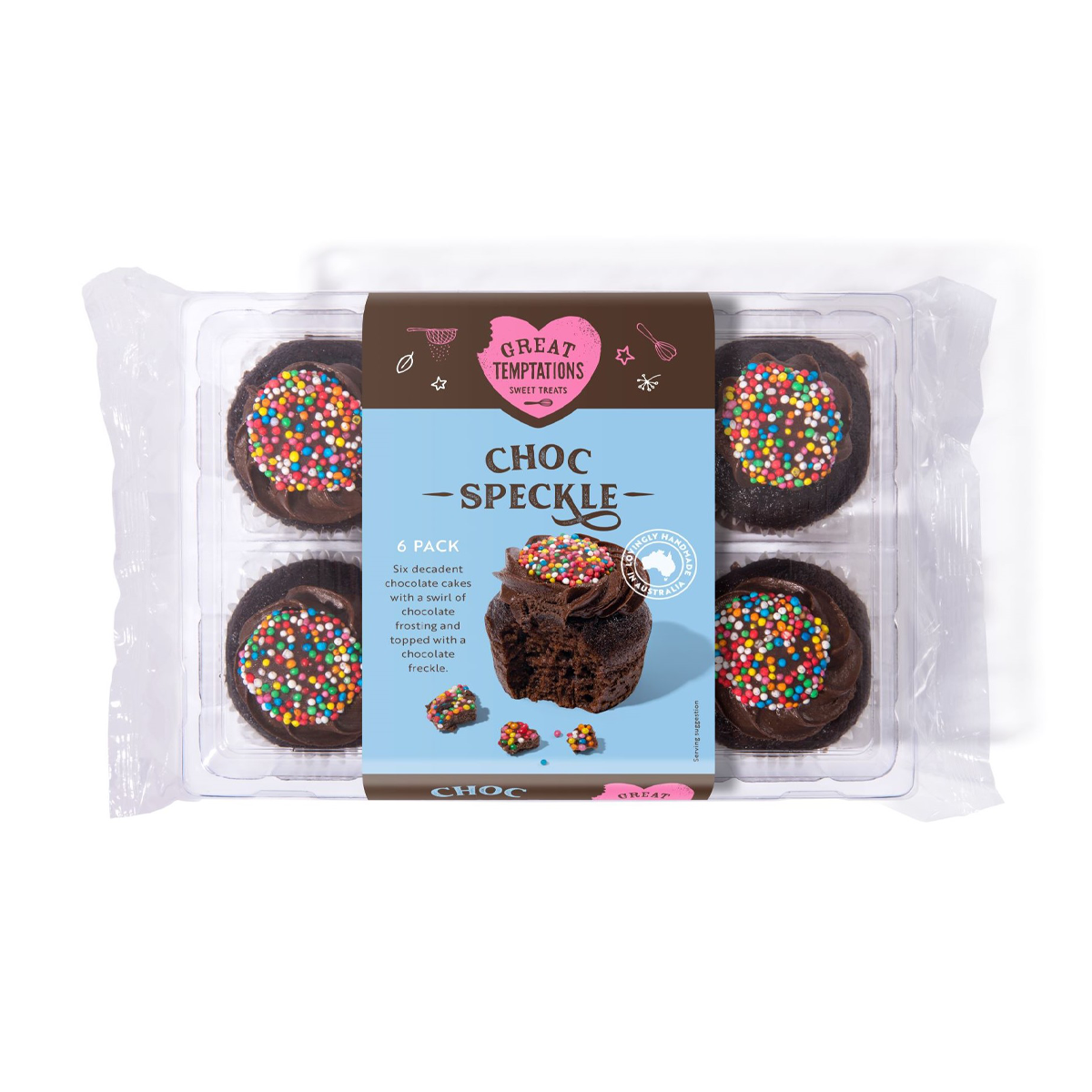 Great Temptations Choc Speckle x6 260g