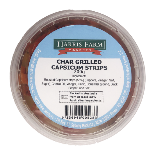 Harris Farm Char Grilled Capsicum Strips 200g