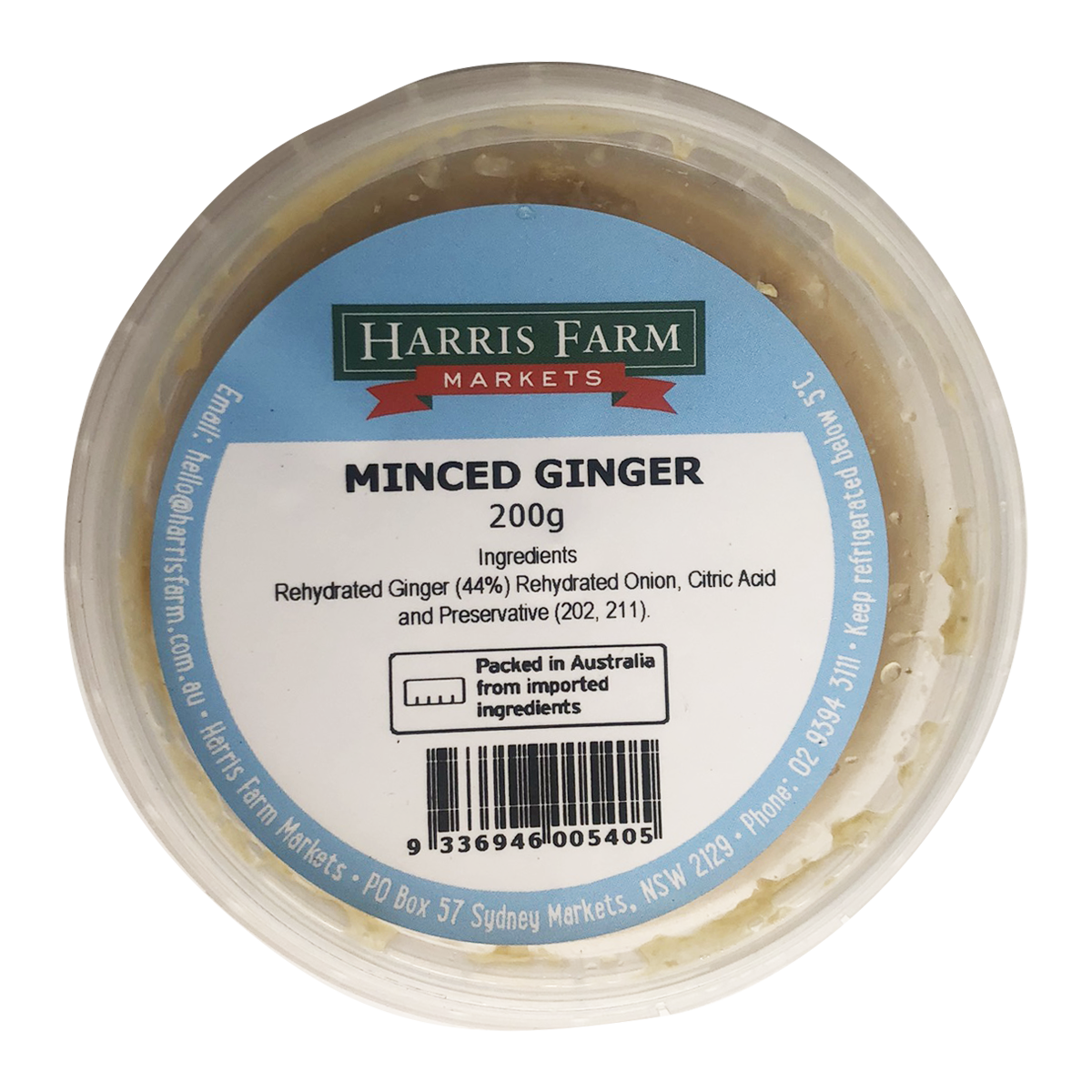 Harris Farm Minced Ginger 200g