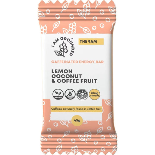 I Am Grounded Lemon, Coconut and Coffee Fruit Bar 45g