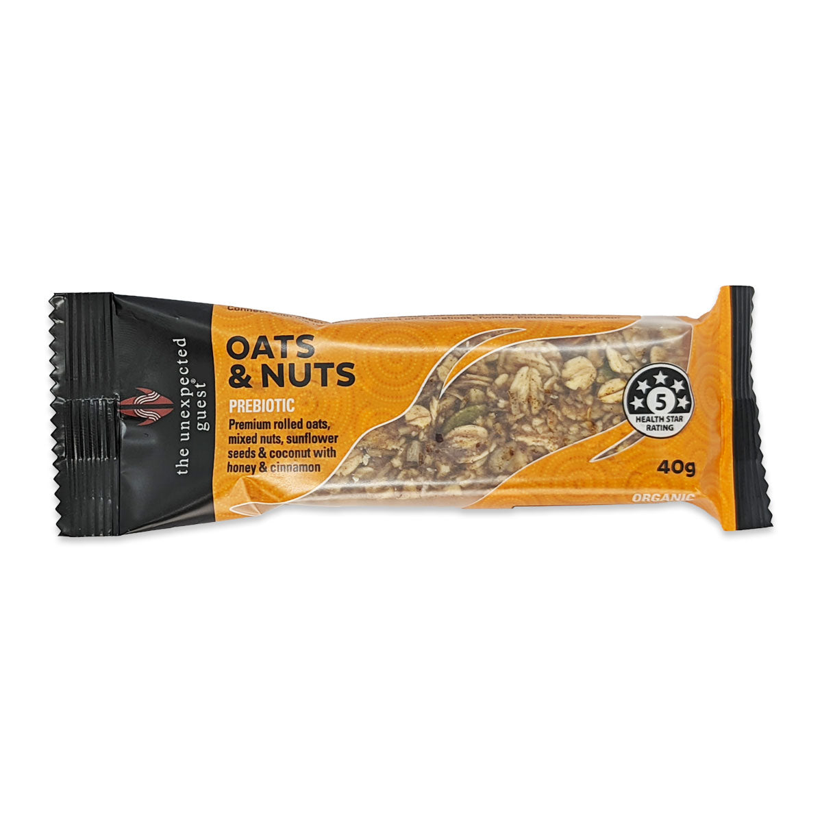 The Unexpected Guest Oat and Nuts Bar 40g | Harris Farm Online