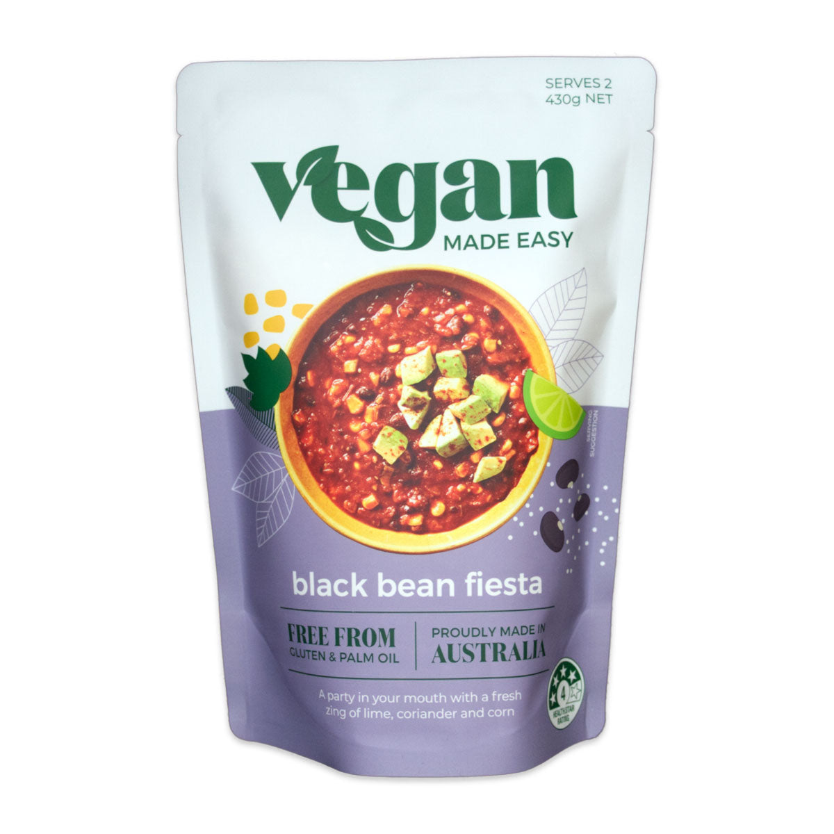 Vegan Made Easy Black Bean Fiesta 430g | Harris Farm Online