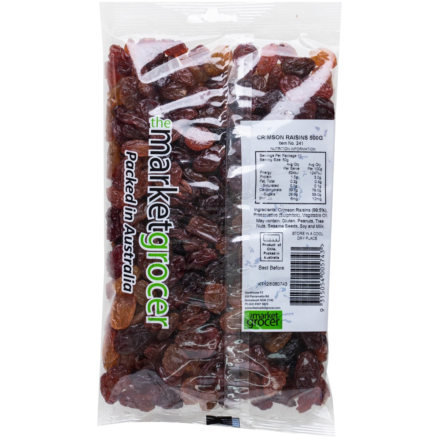 The Market Grocer Raisins Crimson | Harris Farm Online