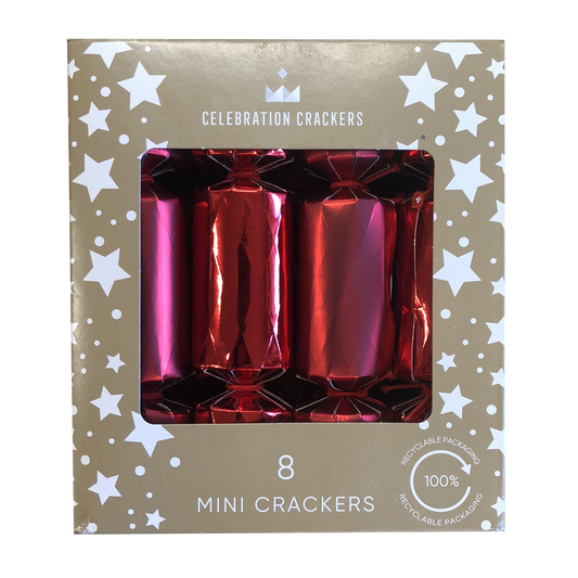 Celebration Crackers Mini Red Diamond Pack x8