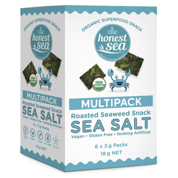 Honest Sea Organic Roasted Seaweed Snack Sea Salt | Harris Farm Online