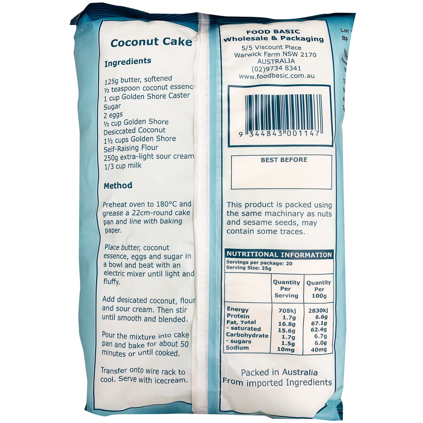 Golden Shore Desiccated Coconut | Harris Farm Online