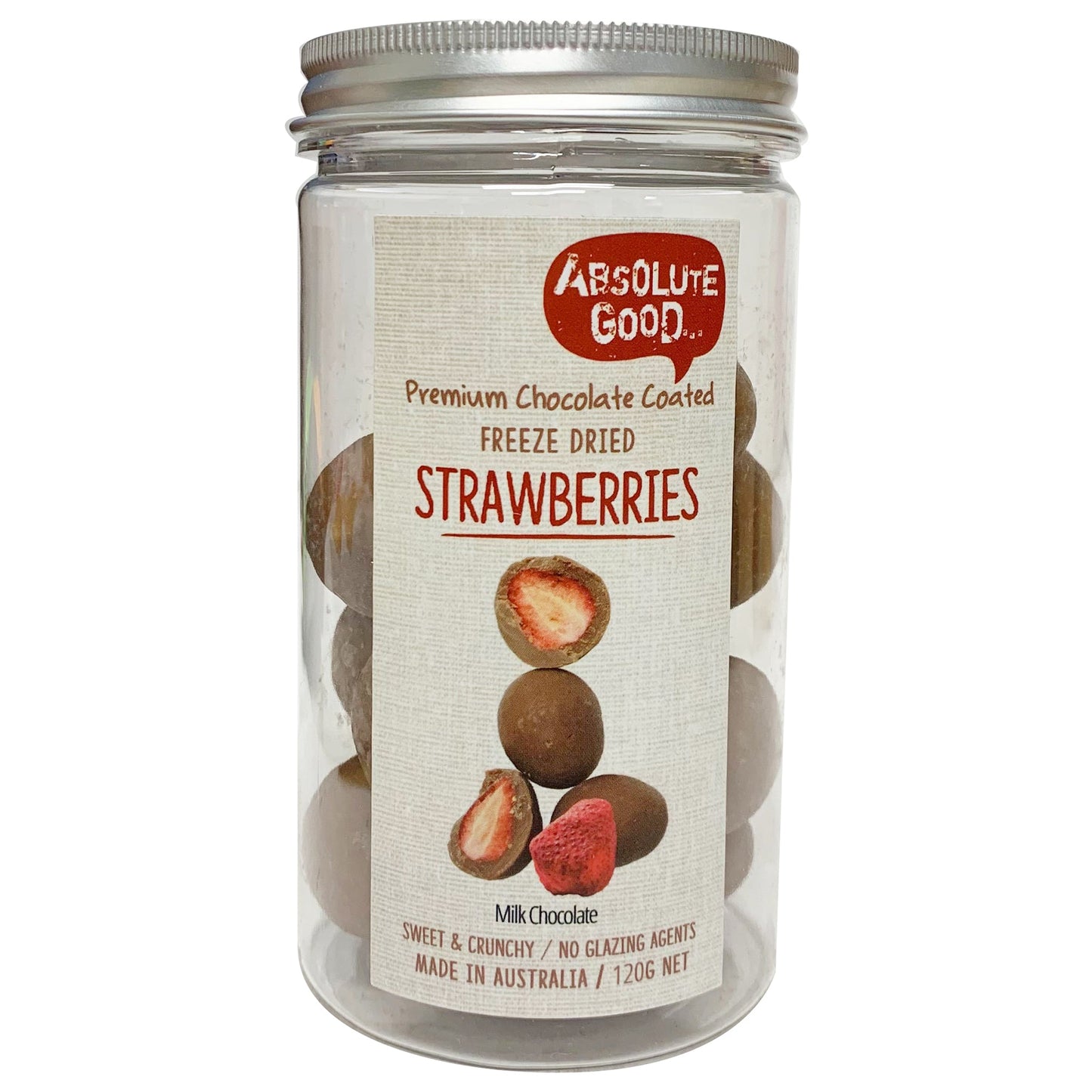 Absolute Good Milk Chocolate Coated Strawberries 120g