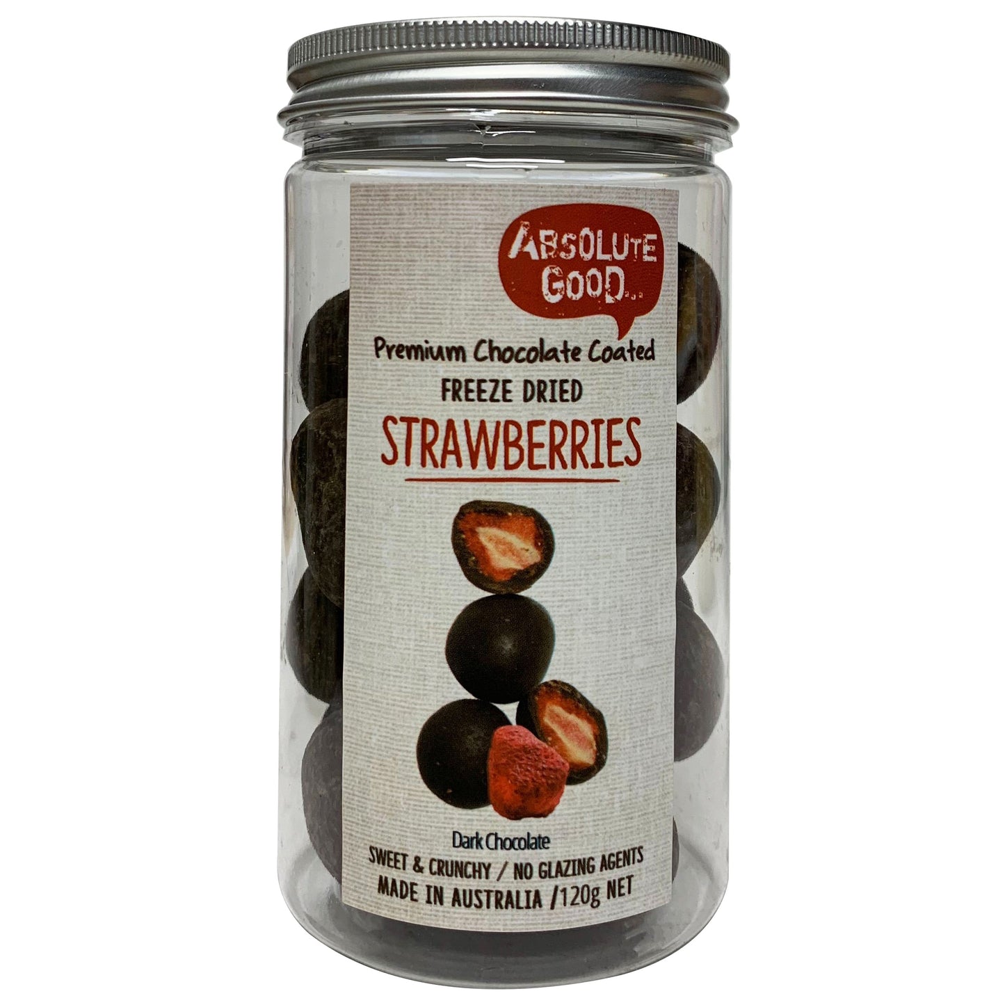 Absolute Good Dark Chocolate Coated Strawberries 120g