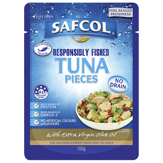 Safcol Tuna Pieces Extra Virgin Olive Oil 100g