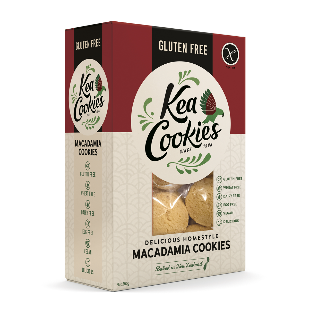 Kea Cookies Macadamia Gluten Free 250g