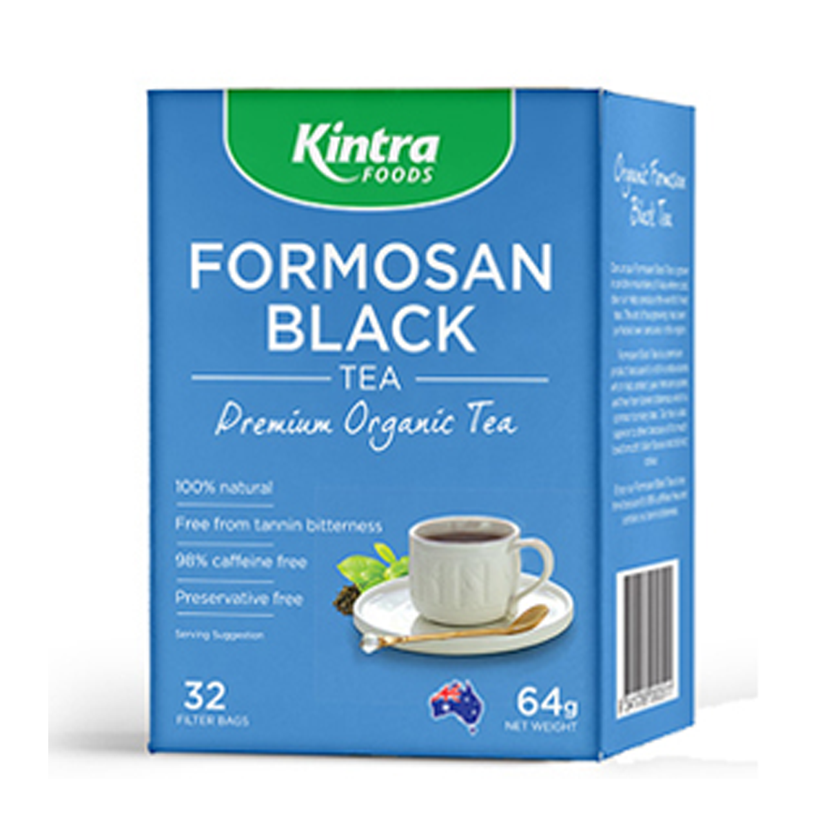 Kintra Foods Organic Formosan Black Tea Teabags x32 90g