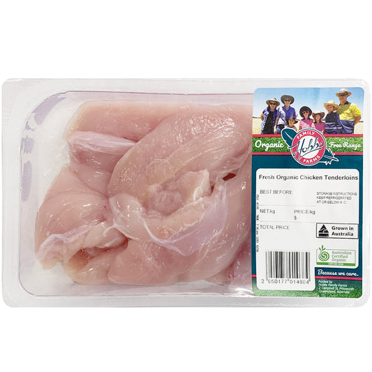 Hobb's Farms Organic Free Range Chicken Tenderloins | Harris Farm Online