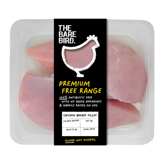 The Bare Bird Antibiotic Free Chicken Breasts 450-650g