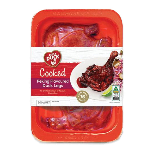 Luv-a Duck Cooked Peking Flavoured Duck Legs 500g | Harris Farm Online