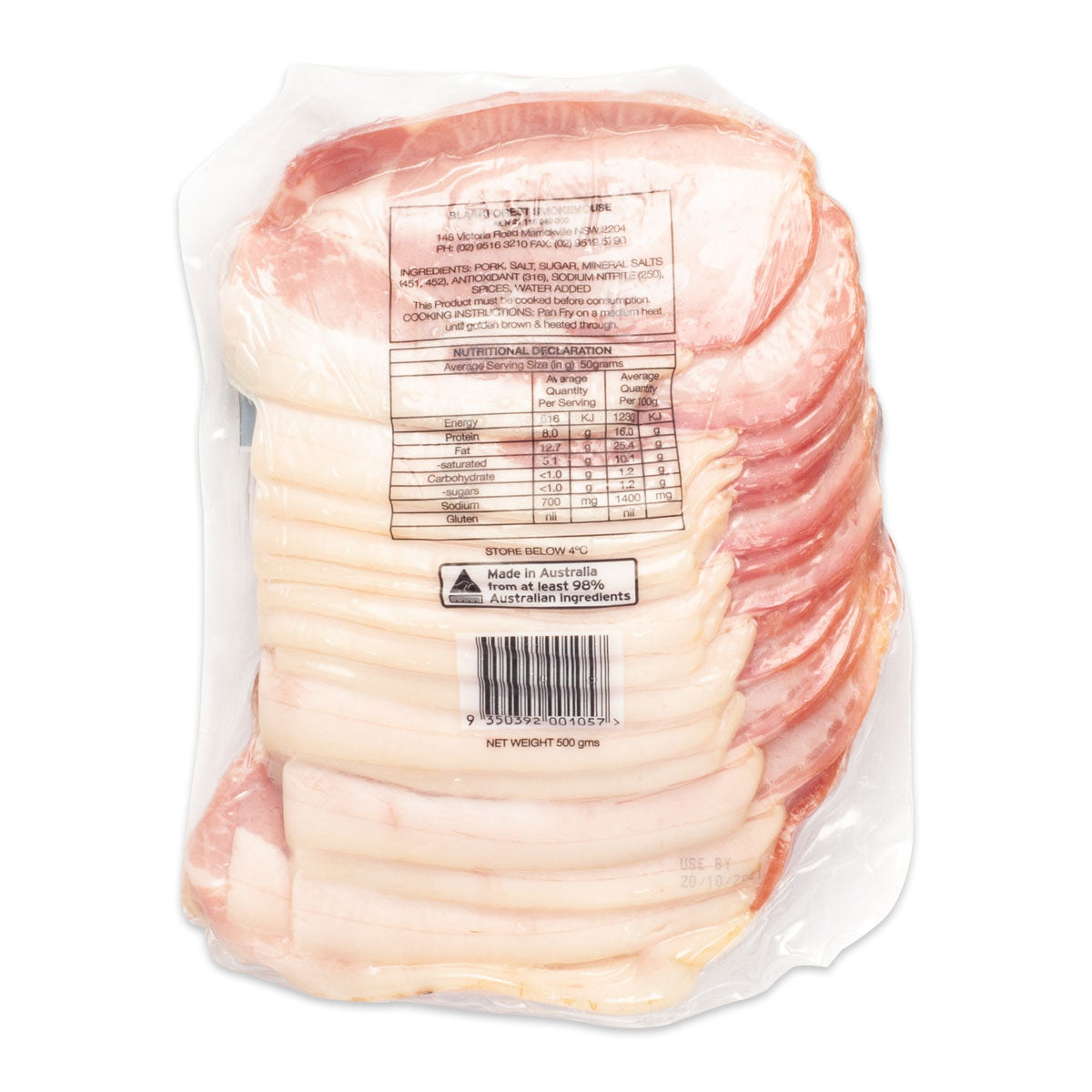 Black Forest Smokehouse Premium Naturally Wood Smoked Bacon 500g | Harris Farm Online