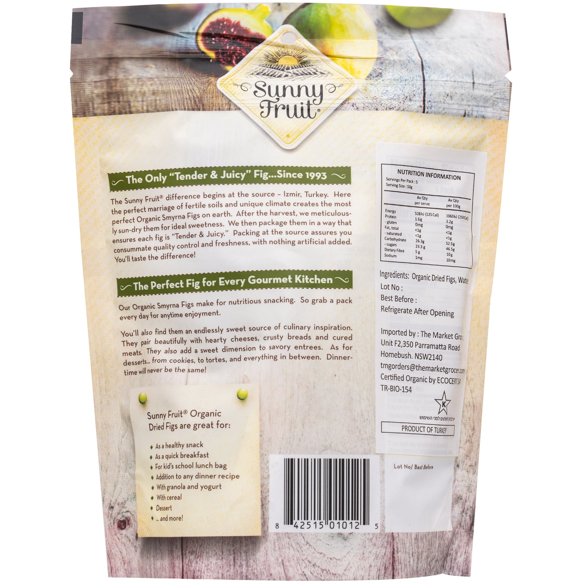 Sunny Fruit Organic Dried Figs | Harris Farm Online