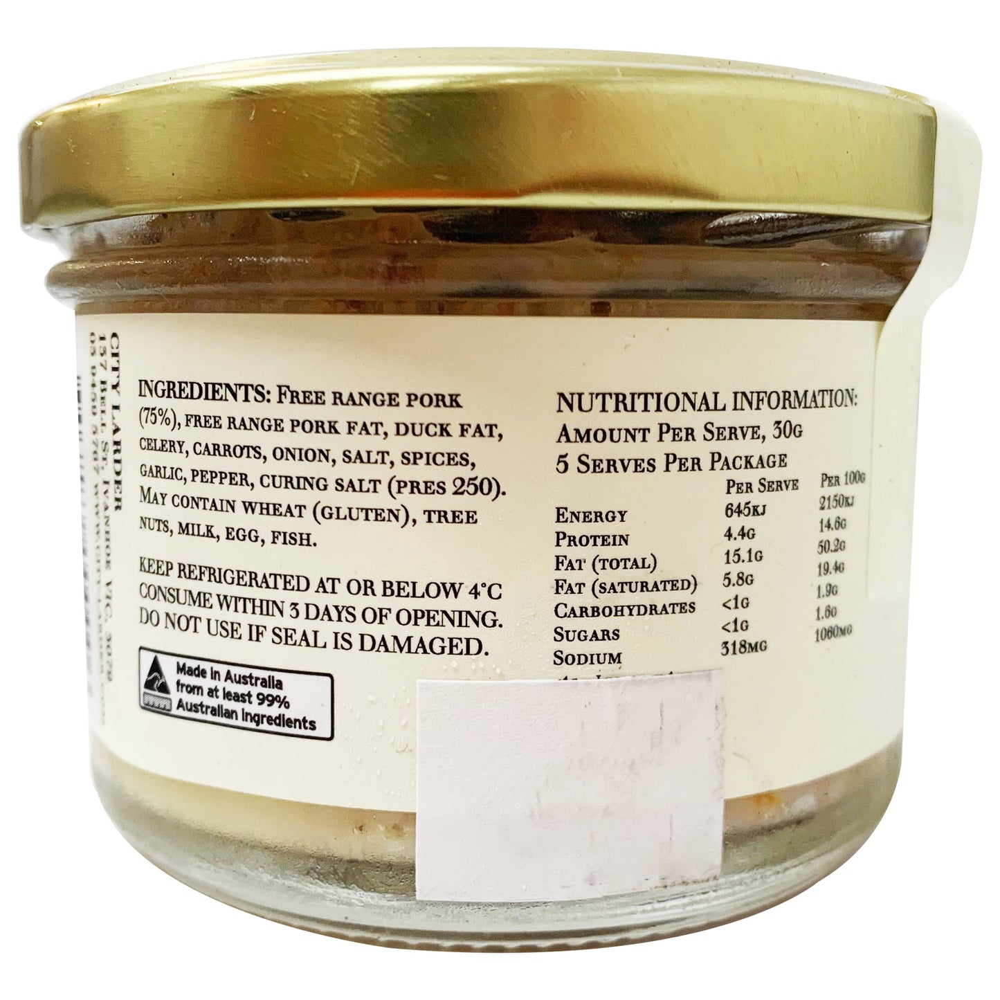 City Larder Free Range Pork Rillettes 150g