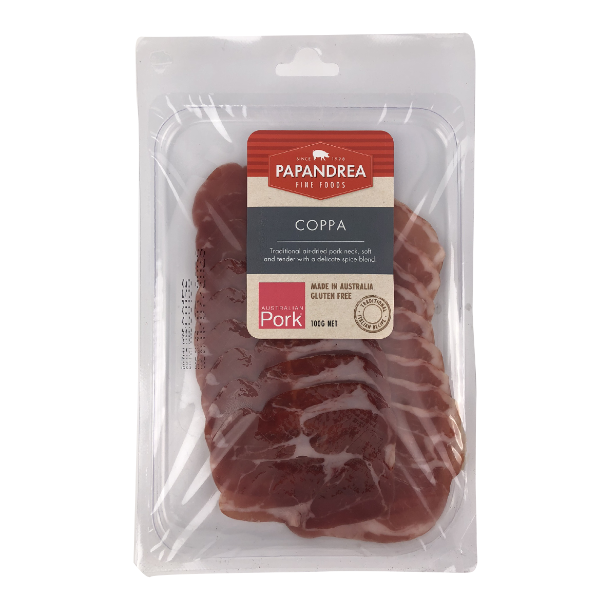 Papandrea Fine Foods Coppa 100g