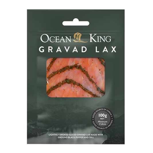 Ocean King Smoked Salmon Gravad Lax 100g