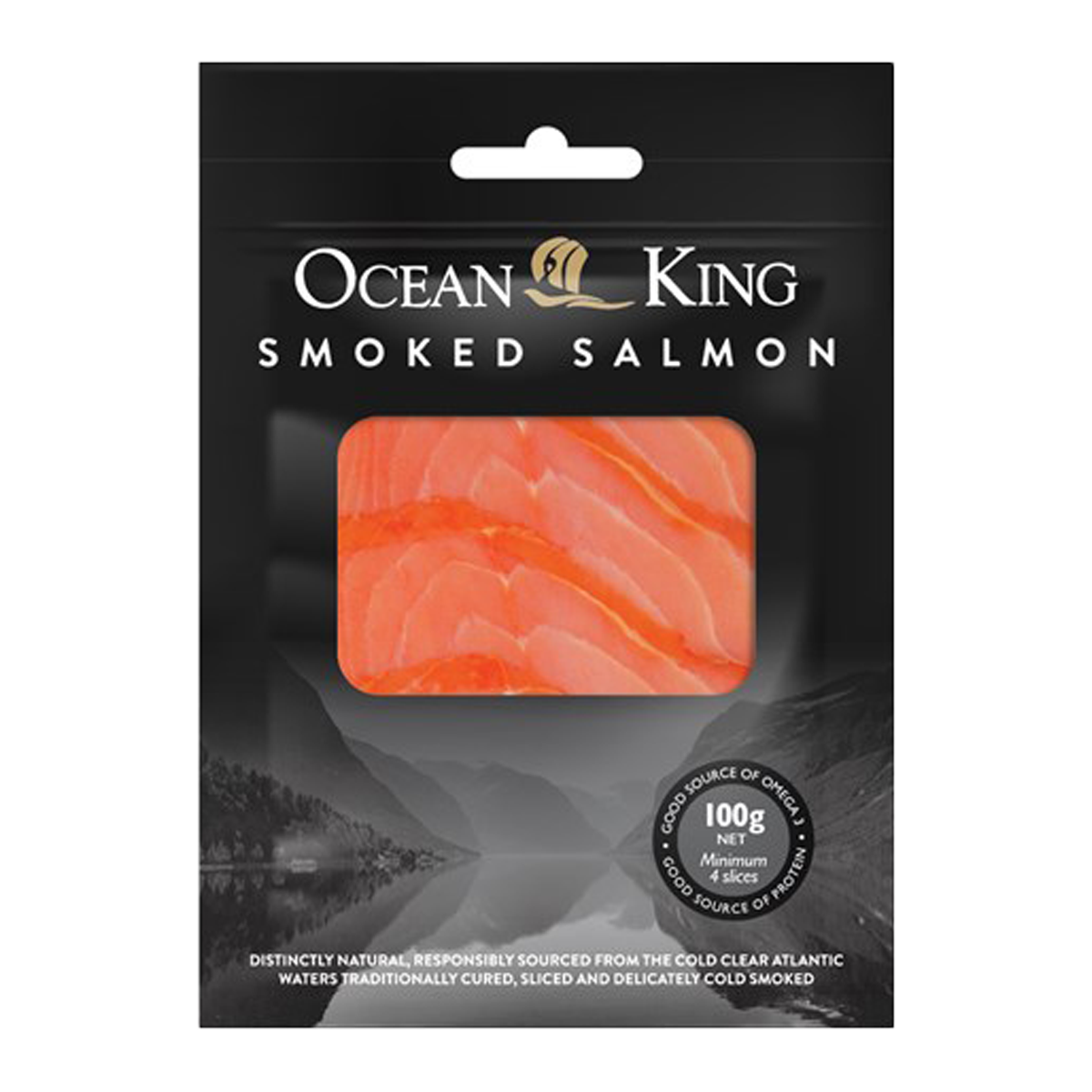 Ocean King Scottish Style Smoked Salmon 100g