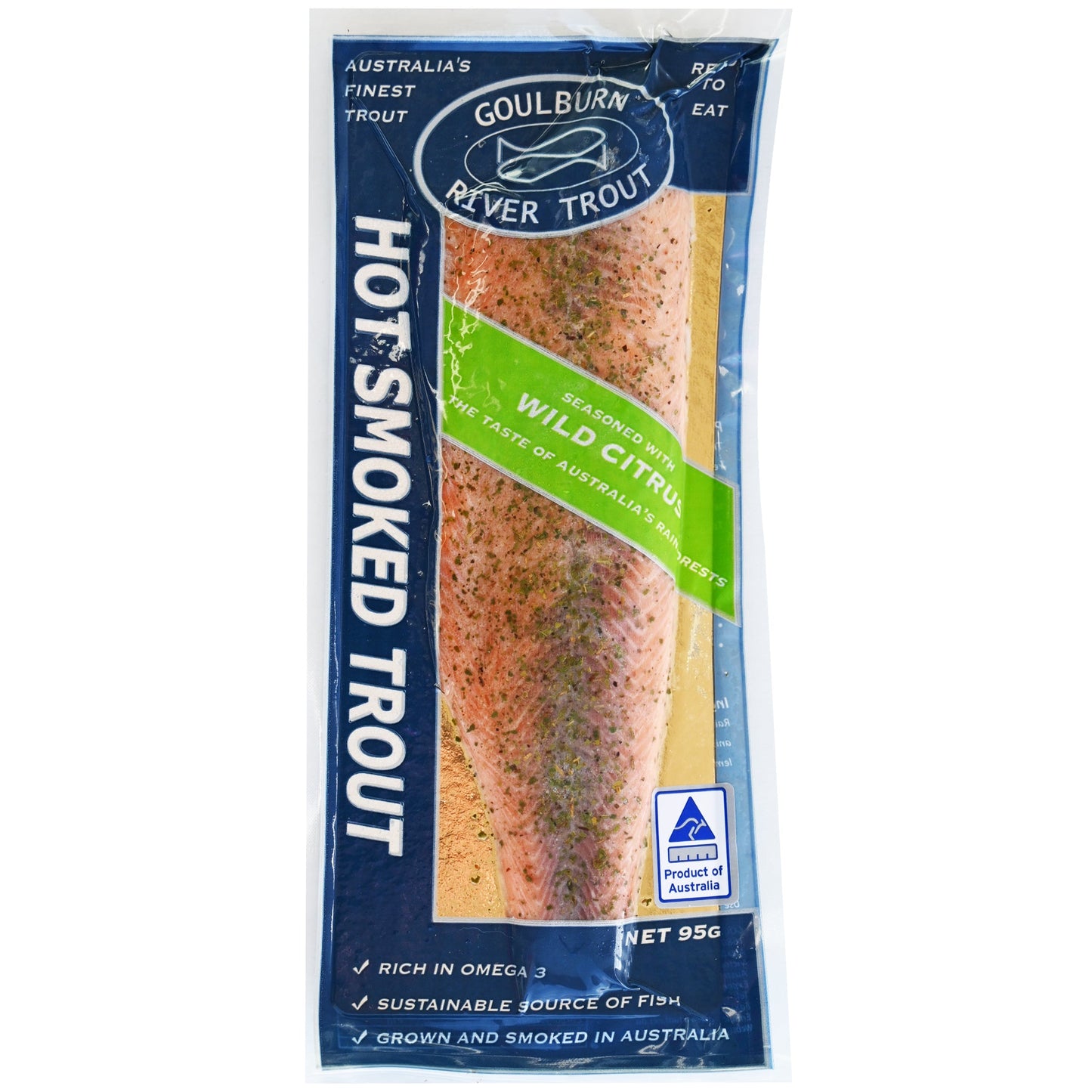 Goulburn River Trout Wild Citrus Hot Smoked Fillet | Harris Farm Online