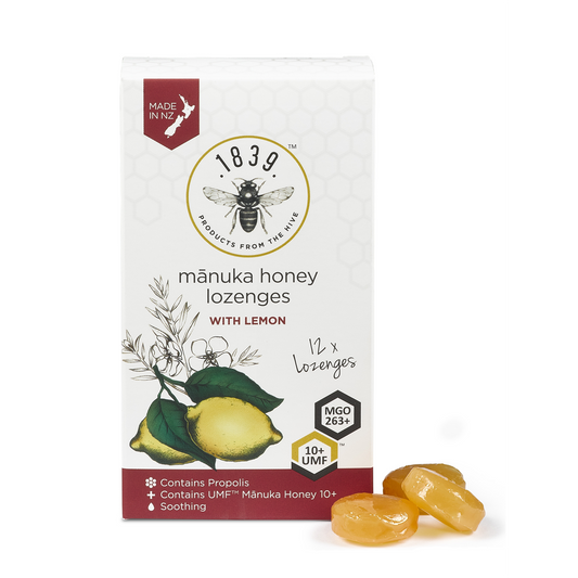 1839 Manuka Honey Lemon Lozenges x12 54g