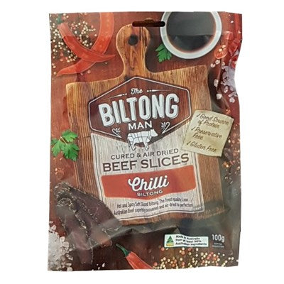 The Biltong Man Chilli Beef 100g