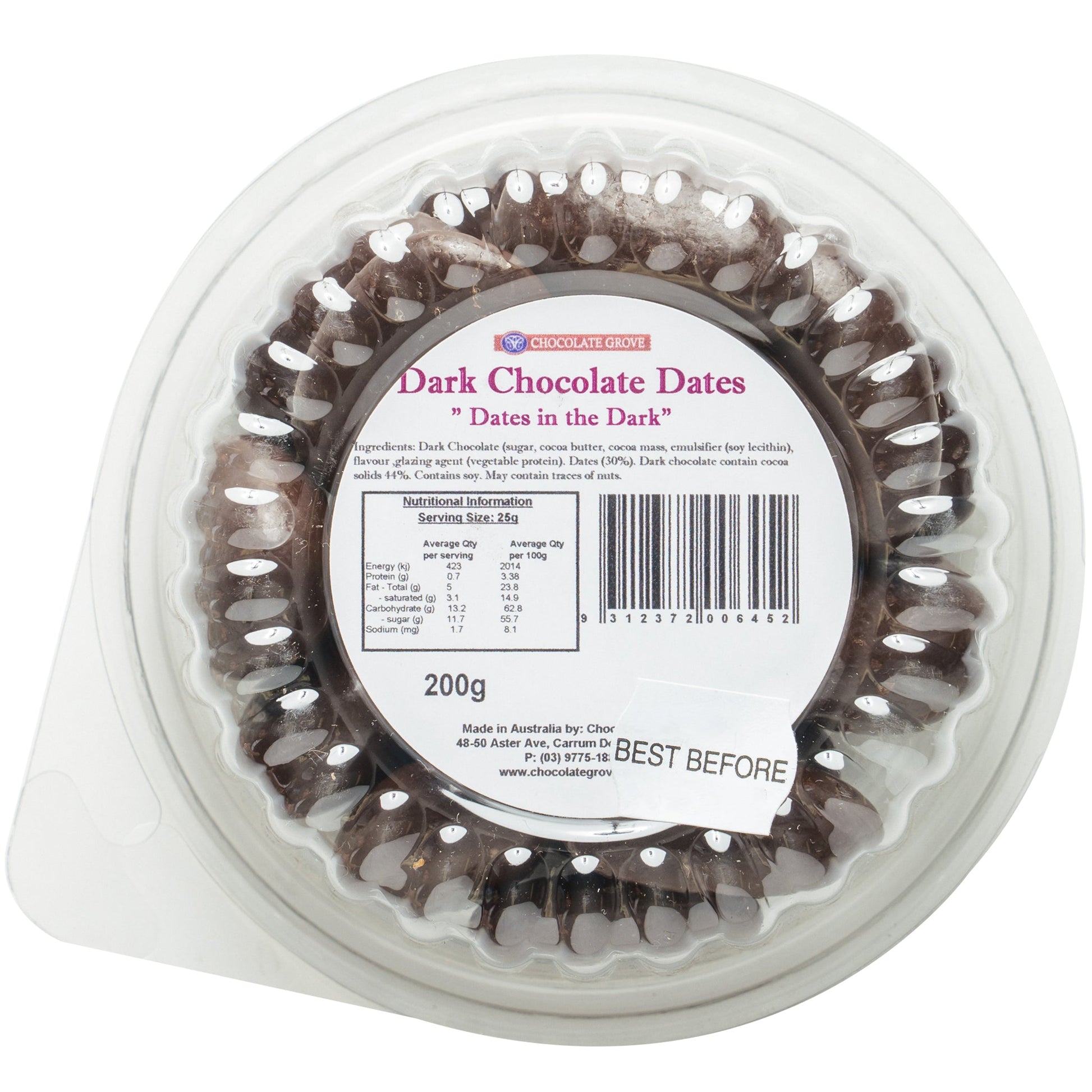 Choc Grove Dates in Dark Chocolate | Harris Farm Online