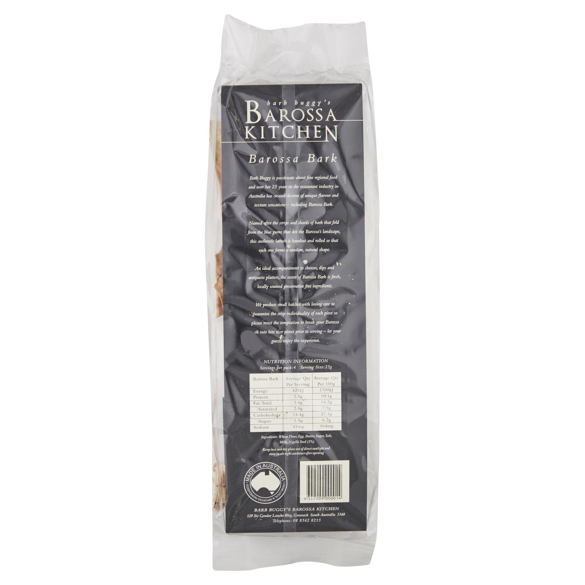 Barossa Nigella Flatbread 100g , Grocery-Biscuits - HFM, Harris Farm Markets
 - 2