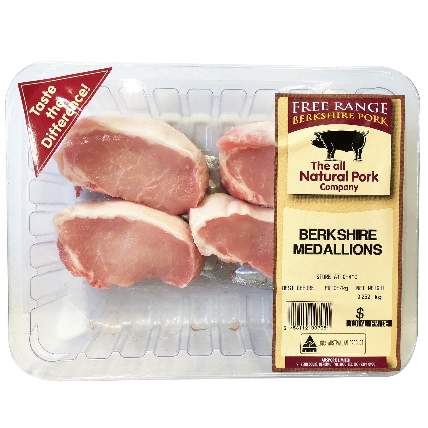 Berkshire Pork Medallions 150-350g